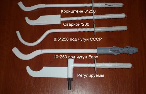 Кронштейн для радиатора угловой. Метизы для настенного монтажа