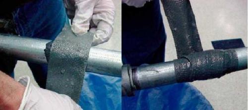 Заклеить радиатор эпоксидкой. На остановленной системе