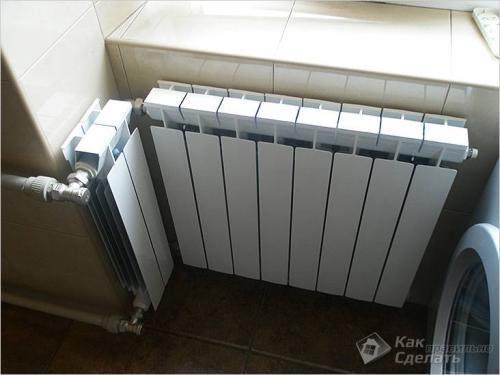 Установка биметаллического радиатора своими руками. Демонтаж старых чугунных радиаторов 05