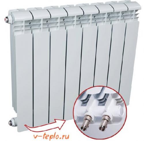 Подключение стальных радиаторов с нижним подключением. Основные способы подключения