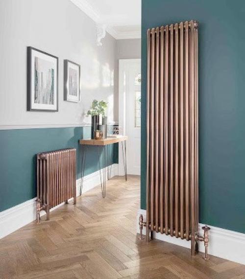 Медный радиатор. В зависимости от устройства, радиаторы отопления из меди можно разделить на типы: