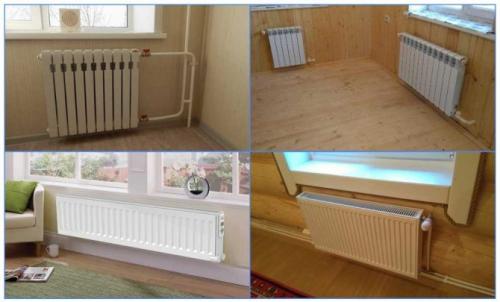 Как правильно установить батарею под окном. Особенности установки радиаторов отопления под разные виды оконных конструкций