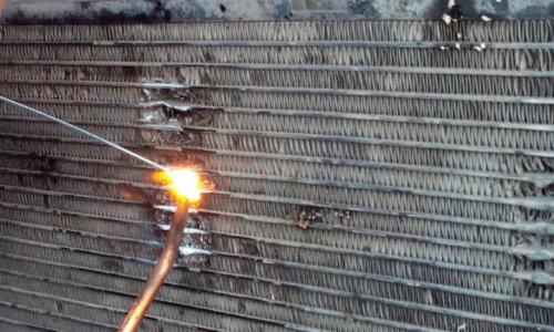 Ремонт радиатора автомобиля при помощи пайки.. Способы 01 Ремонт радиатора автомобиля при помощи пайки.. Способы 01