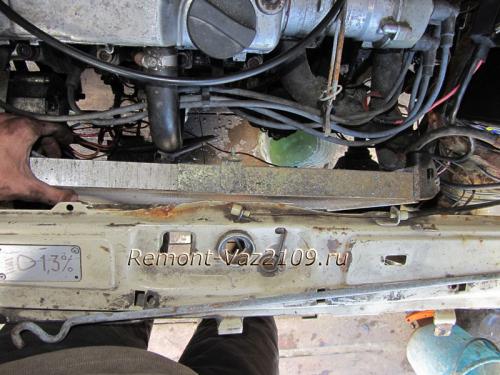 Крепление радиатора ваз 2109. Замена радиатора охлаждения своими руками