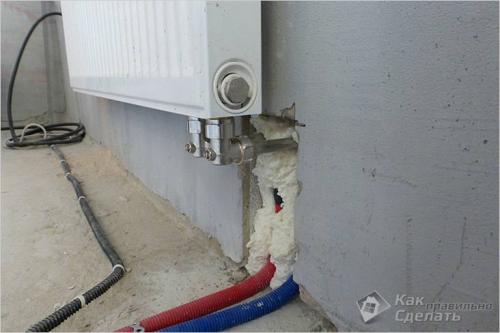 Подключение радиатора отопления с нижним подключением. Особенности нижнего подключения