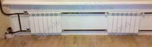 Схемы бокового подключения радиаторов. Способы подключения радиаторов отопления