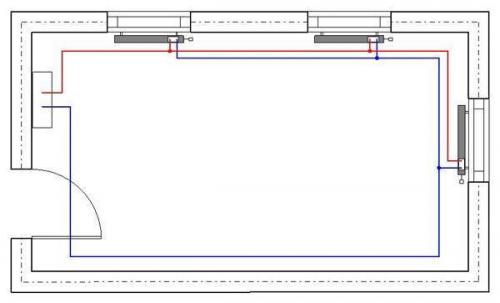 Диагональное или нижнее подключение радиаторов. Способ №3 — нижнее подключение 13 Диагональное или нижнее подключение радиаторов. Способ №3 — нижнее подключение 13