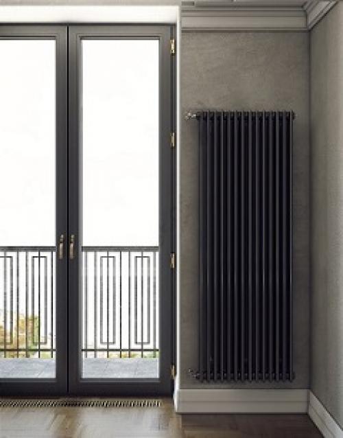 Как подключить вертикальный радиатор. Дизайнерские решения 03