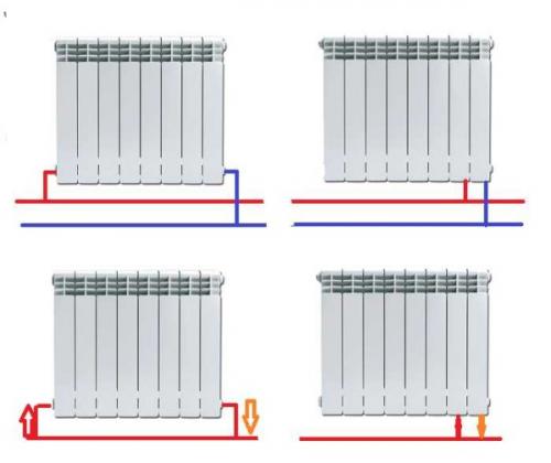 Чем отличается диагональное подключение радиатора отопления. Диагональное