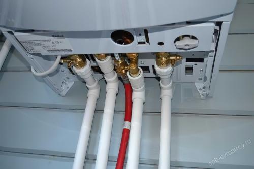 Обвязка настенного котла полипропиленом. Какими трубами делать